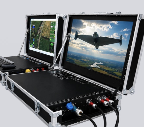 ENLOCK ground control station — ruggedized twin-case system